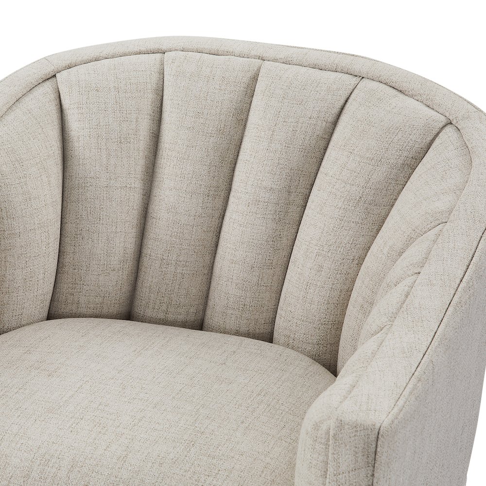 Sanibel Skirted Swivel Accent Chair