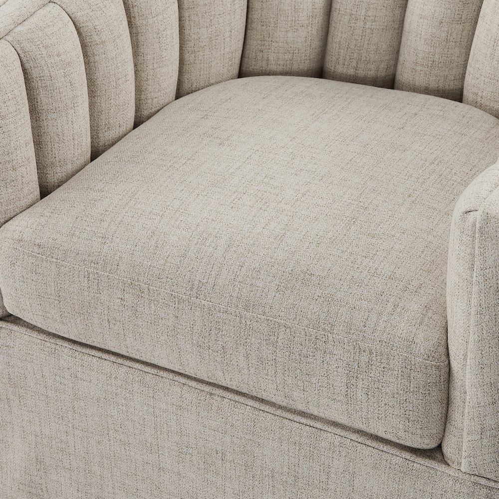 Sanibel Skirted Swivel Accent Chair