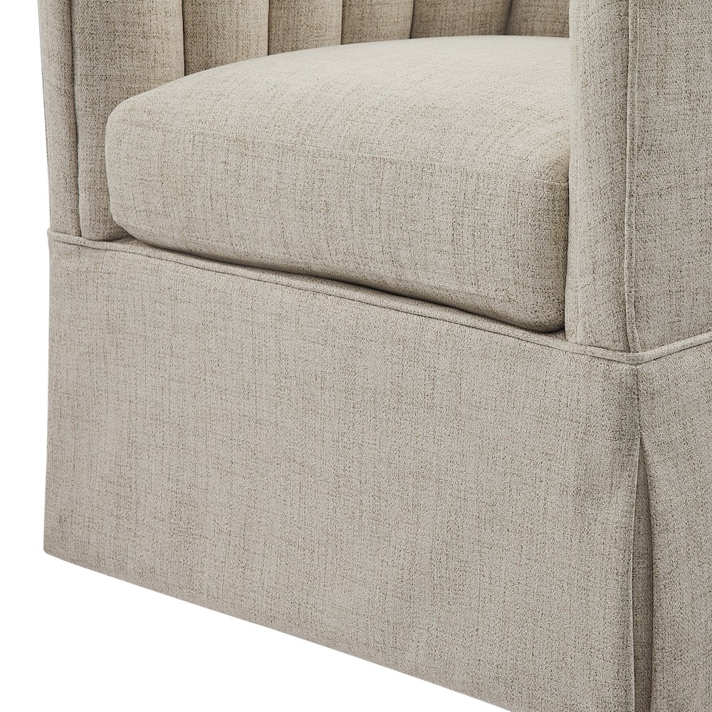 Sanibel Skirted Swivel Accent Chair