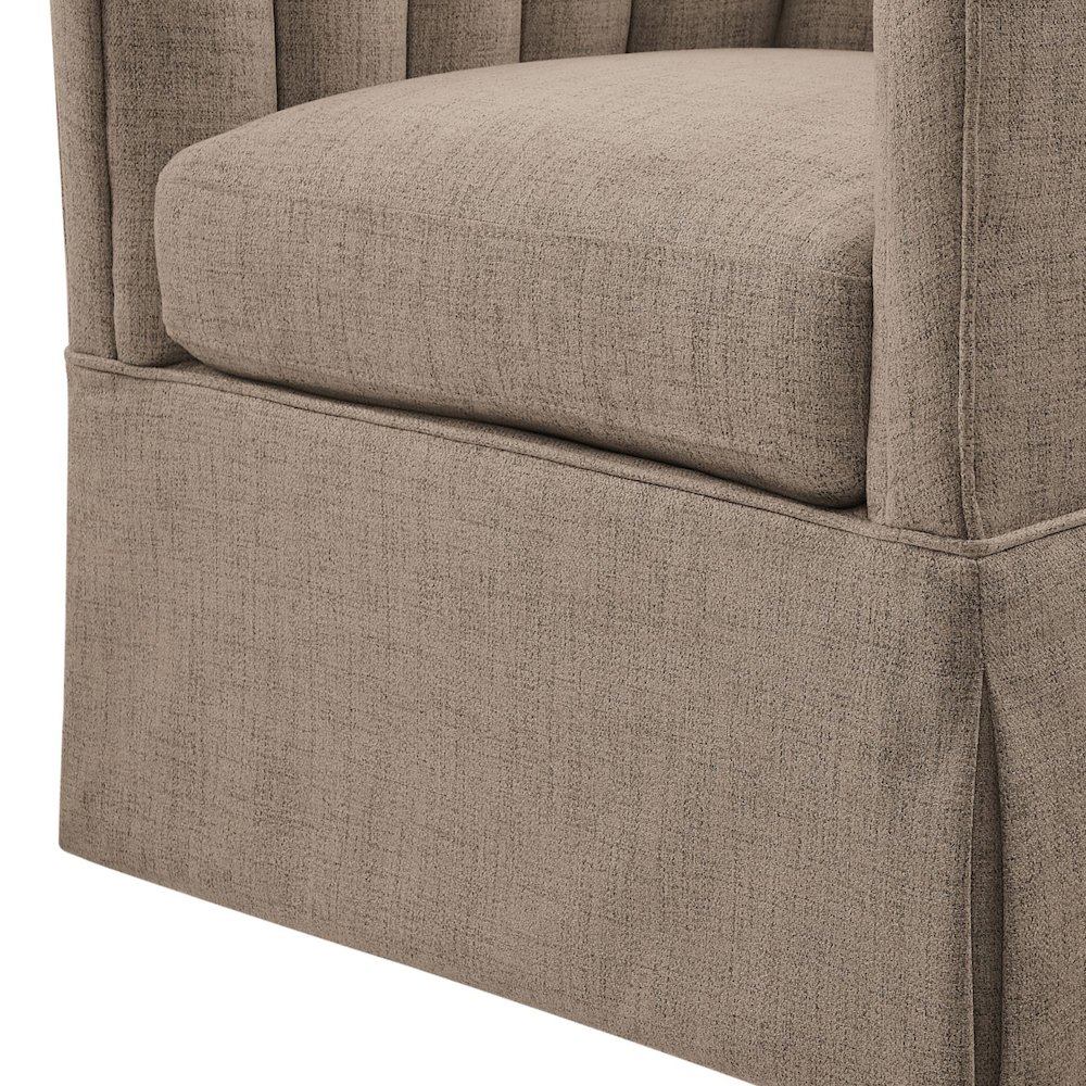 Sanibel Skirted Swivel Accent Chair