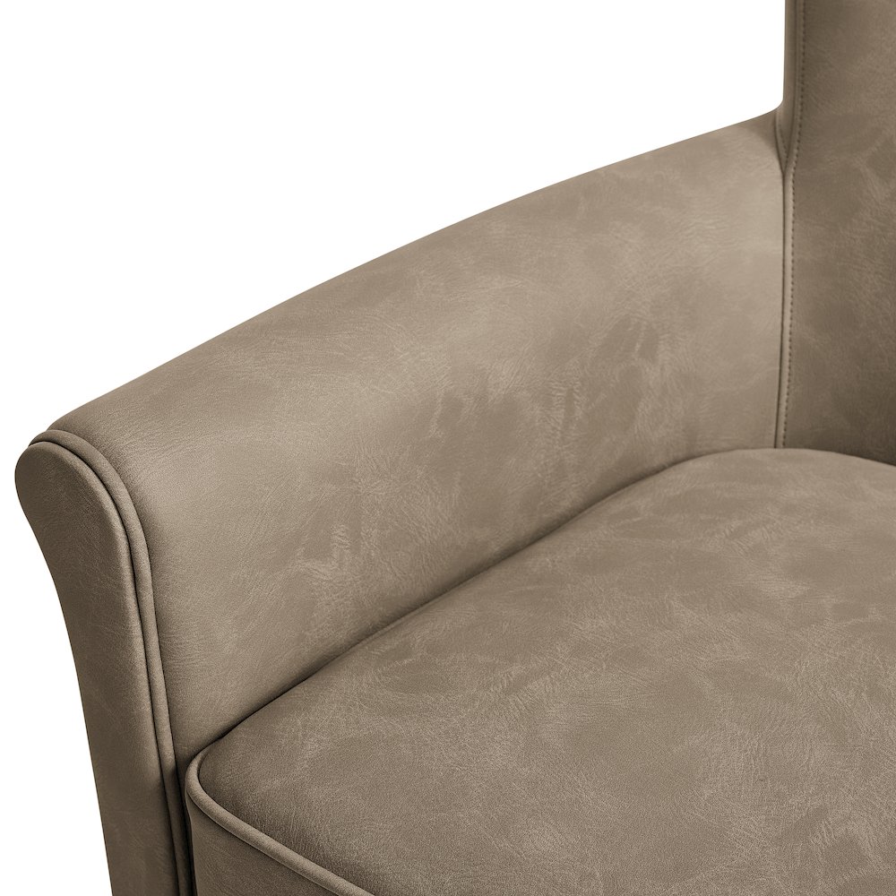 Winton Faux Leather Swivel Accent Chair – Willow
