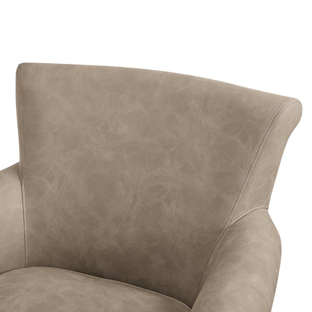 Winton Faux Leather Swivel Accent Chair – Willow