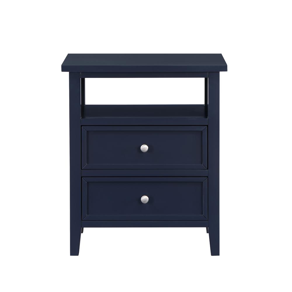 Walker Midnight Blue 2 Drawer Nightstand