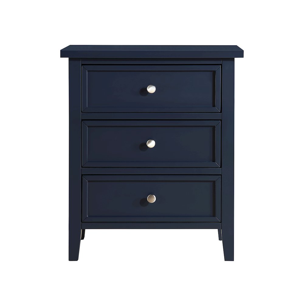 Lennon 3-drawer Nightstand – Midnight Blue