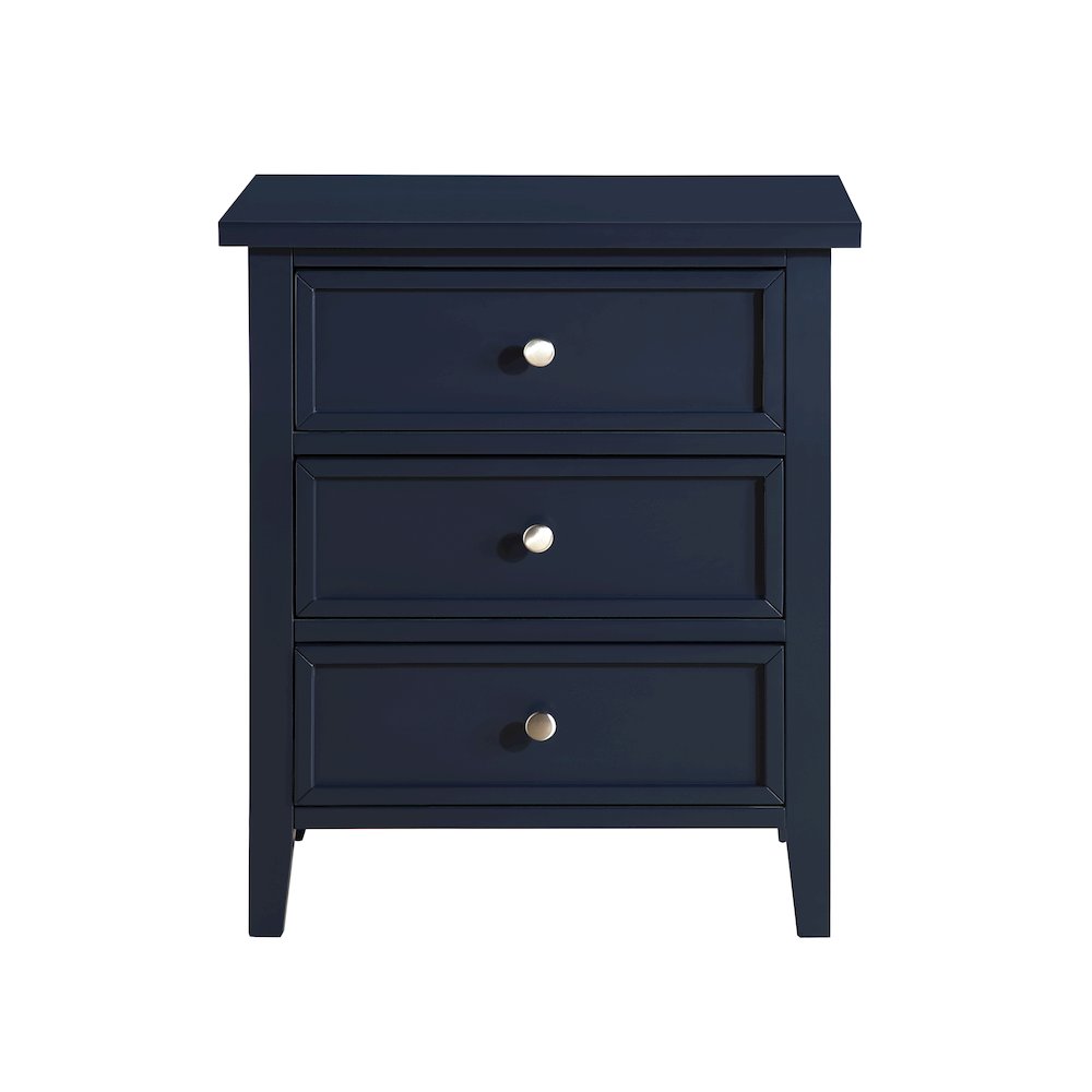 Lennon 3-drawer Nightstand – Midnight Blue