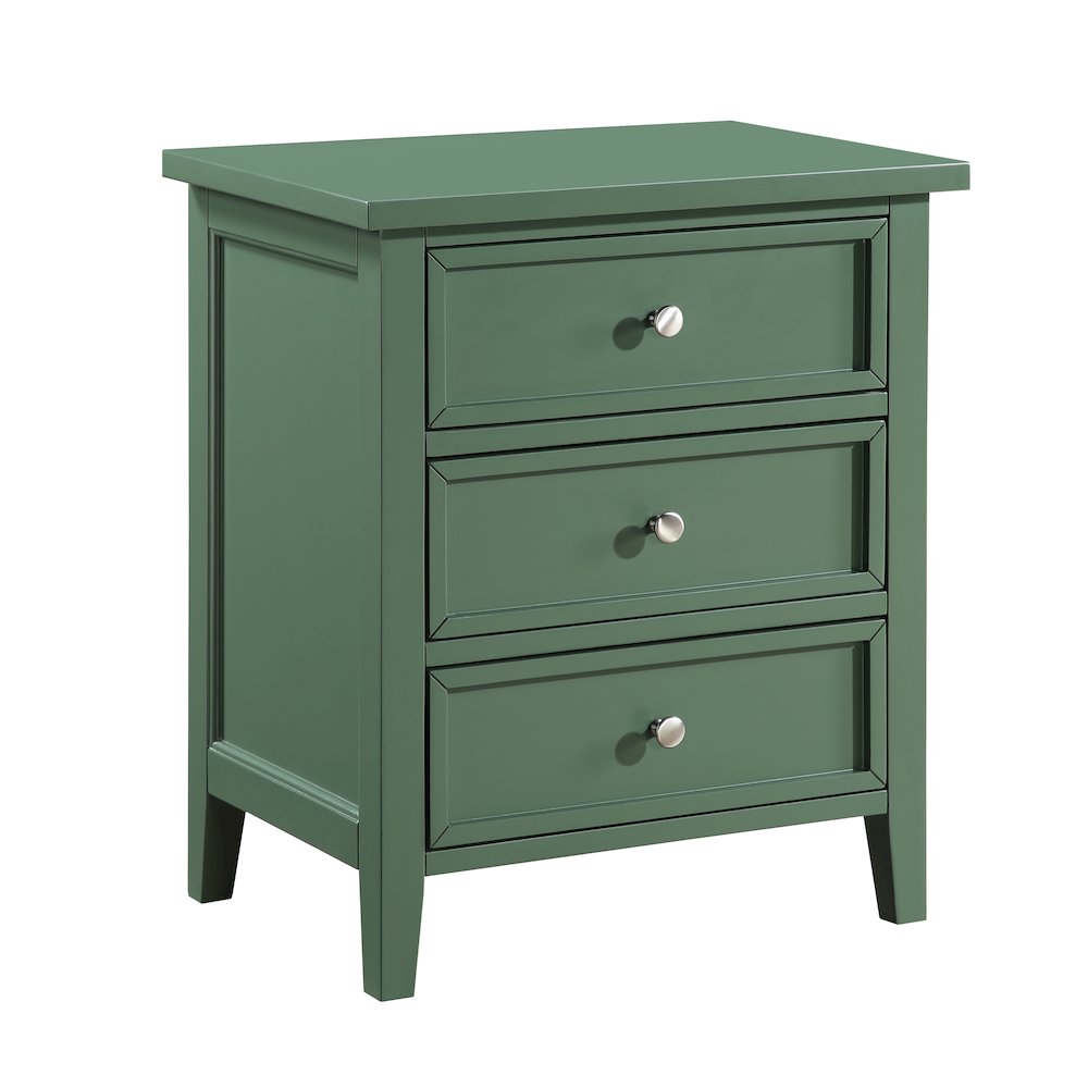 Lennon 3-drawer Nightstand – Vintage Green