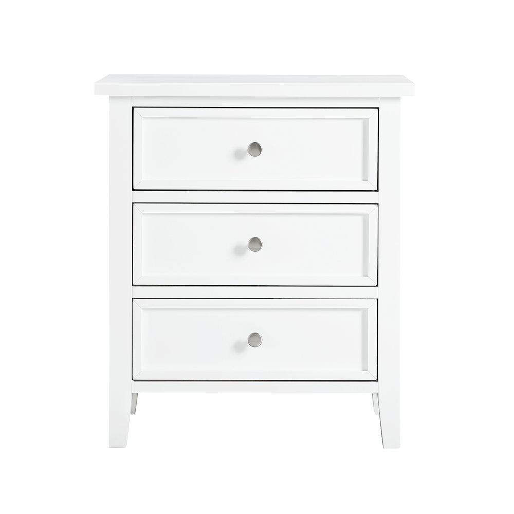 Lennon 3-drawer Nightstand – White