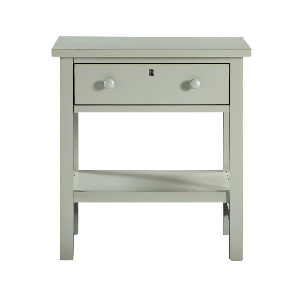 Franklen 1-drawer Storage Nightstand – Antique Gray