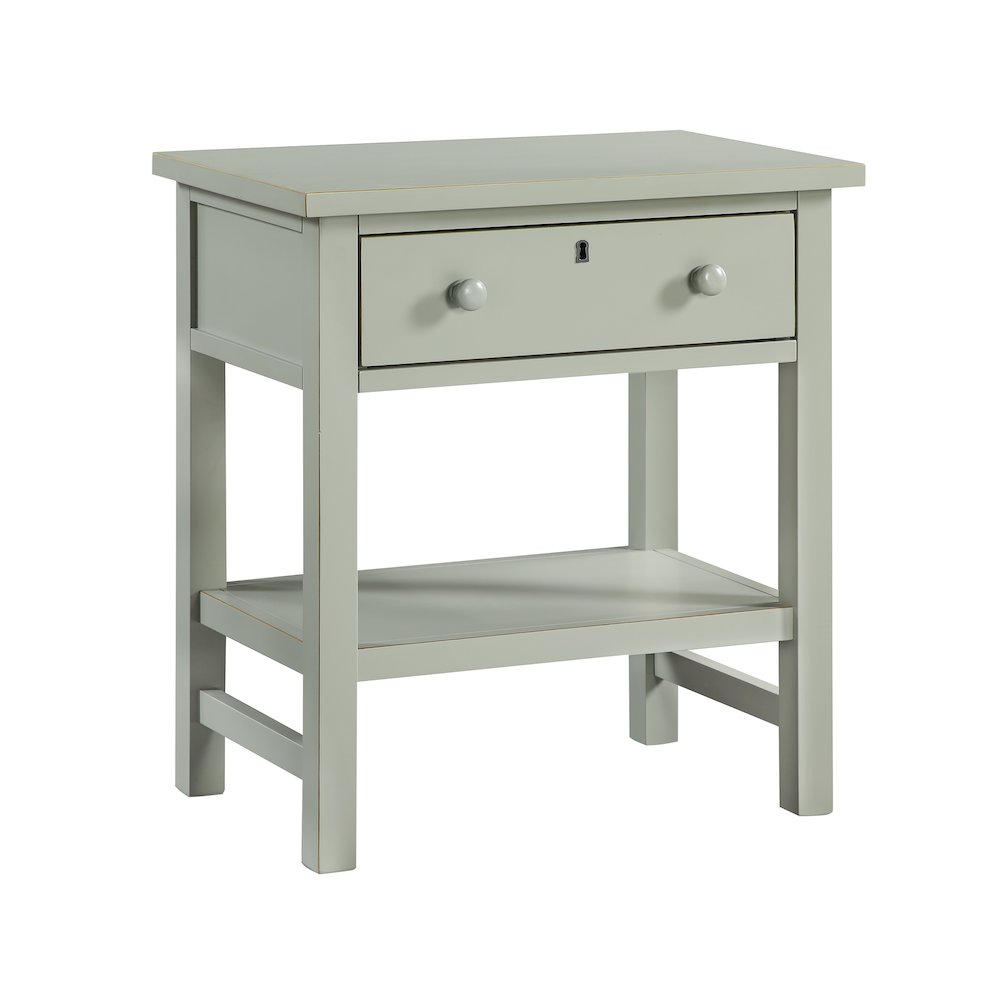 Franklen 1-drawer Storage Nightstand – Antique Gray