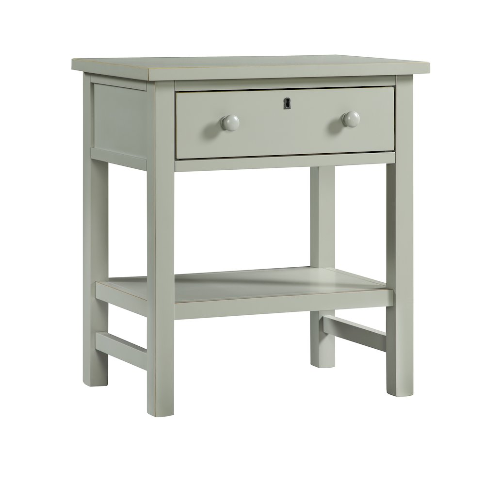 Franklen 1-drawer Storage Nightstand – Antique Gray