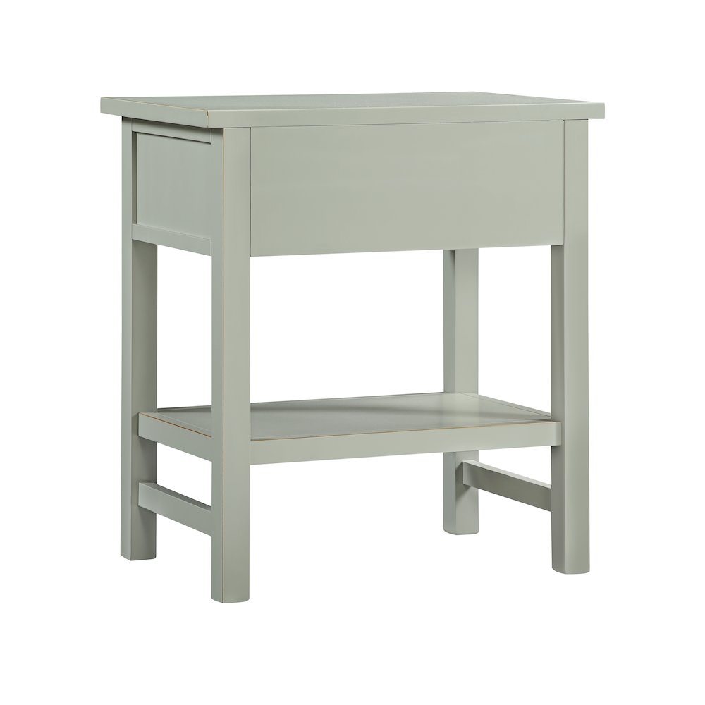 Franklen 1-drawer Storage Nightstand – Antique Gray