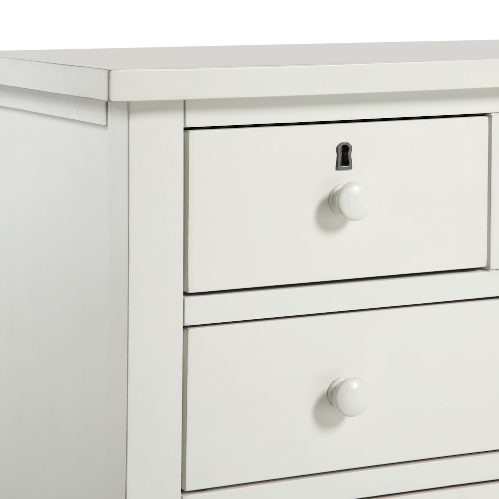Greenwich 4-drawer Storage Nightstand – Antique White