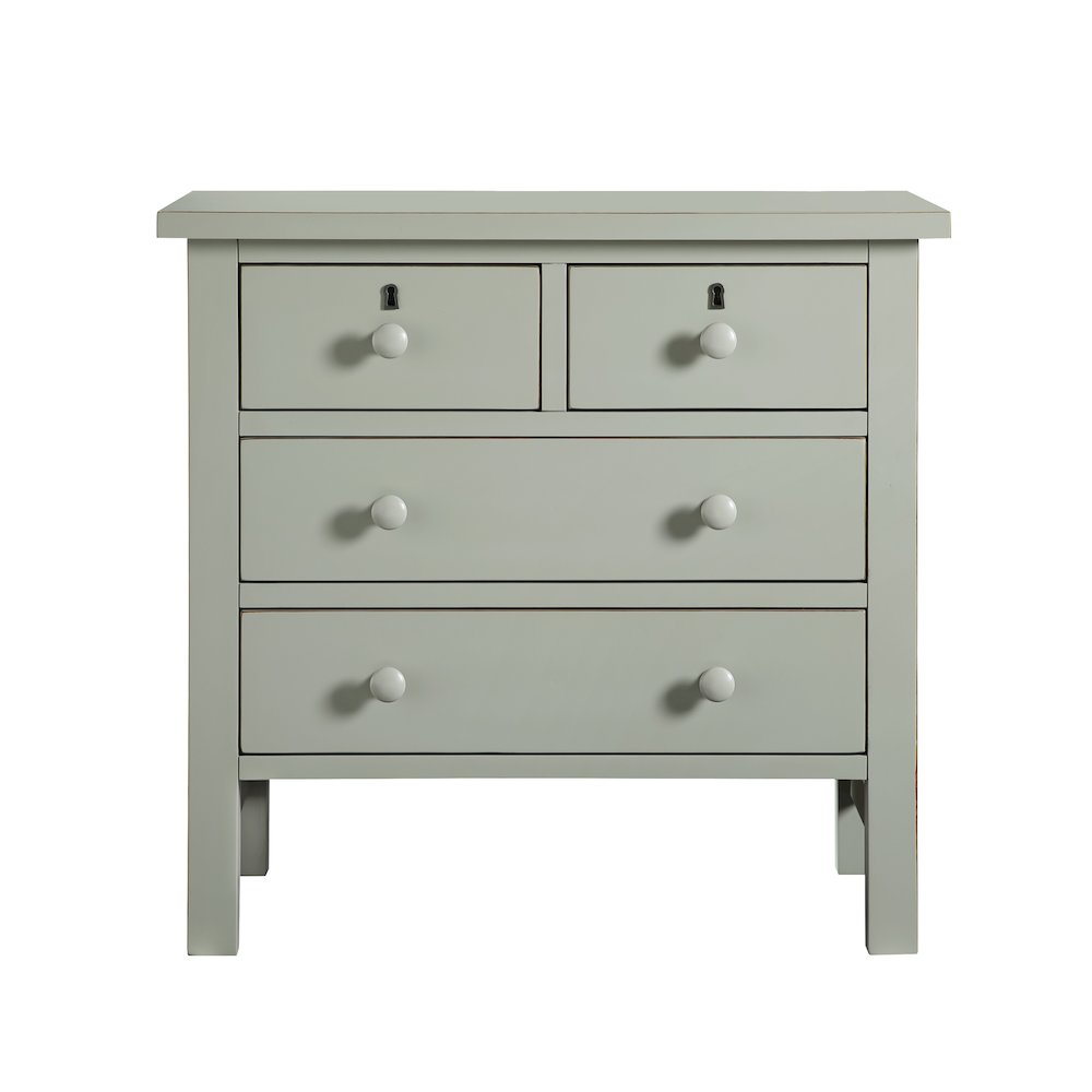 Greenwich 4-drawer Storage Nightstand – Antique Gray