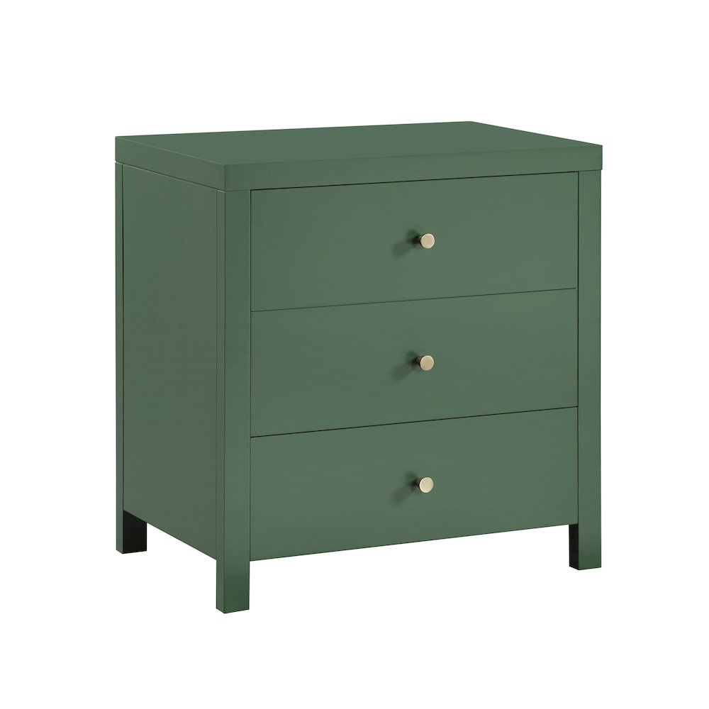 Nolan 3-drawer Nightstand – Vintage Green