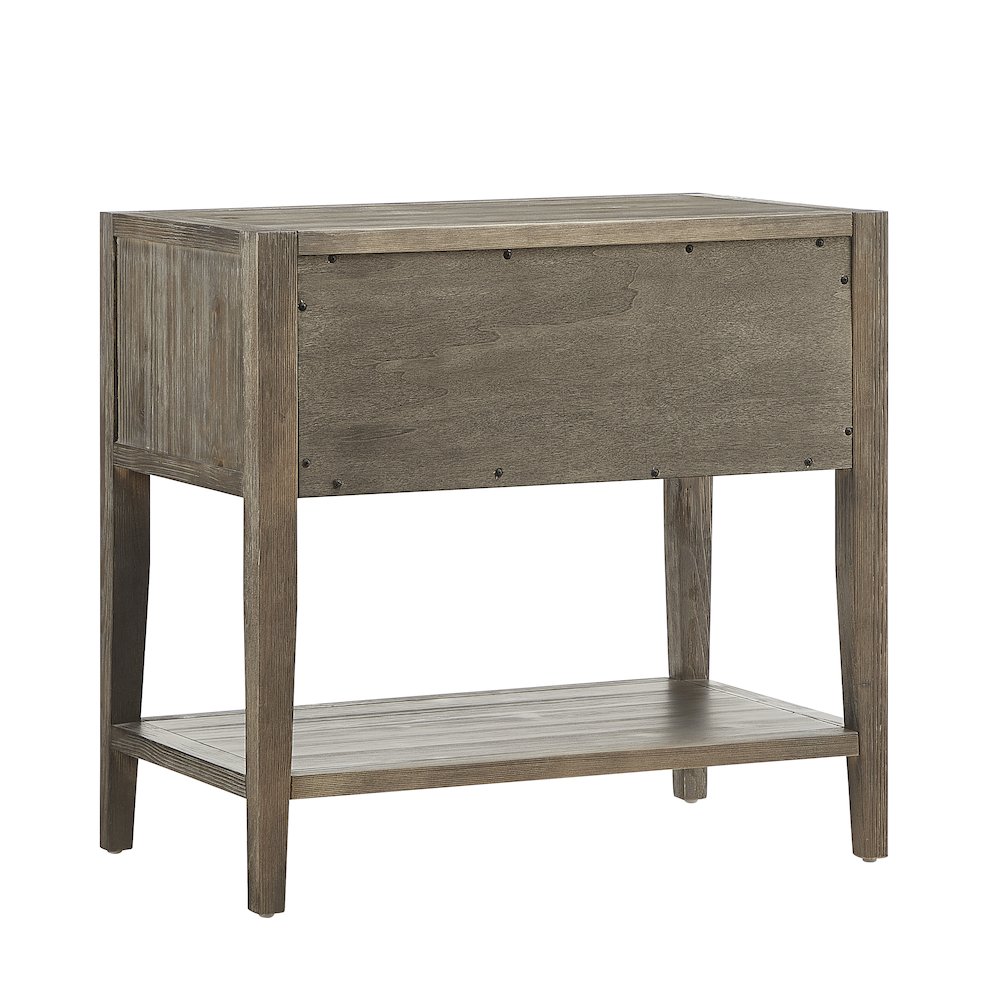 Shoreham 1-drawer Nightstand – Weathered Gray