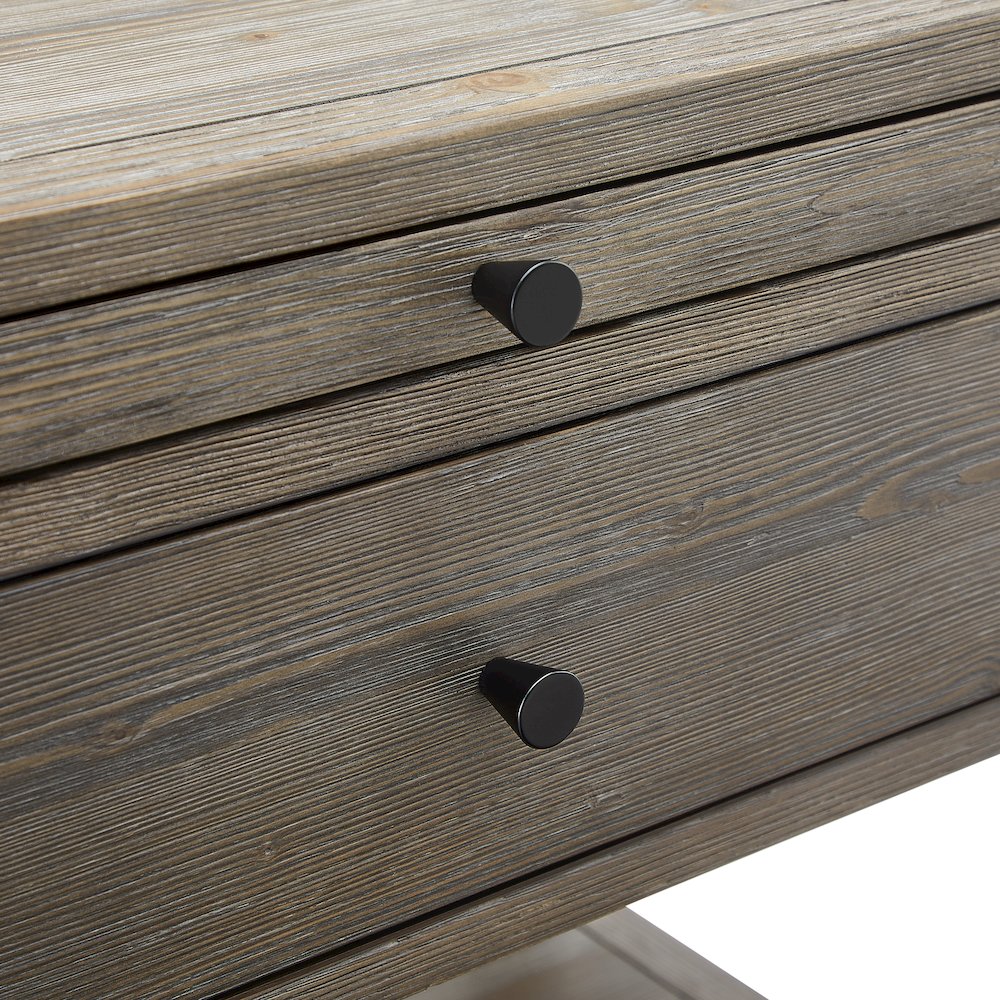 Shoreham 1-drawer Nightstand – Weathered Gray