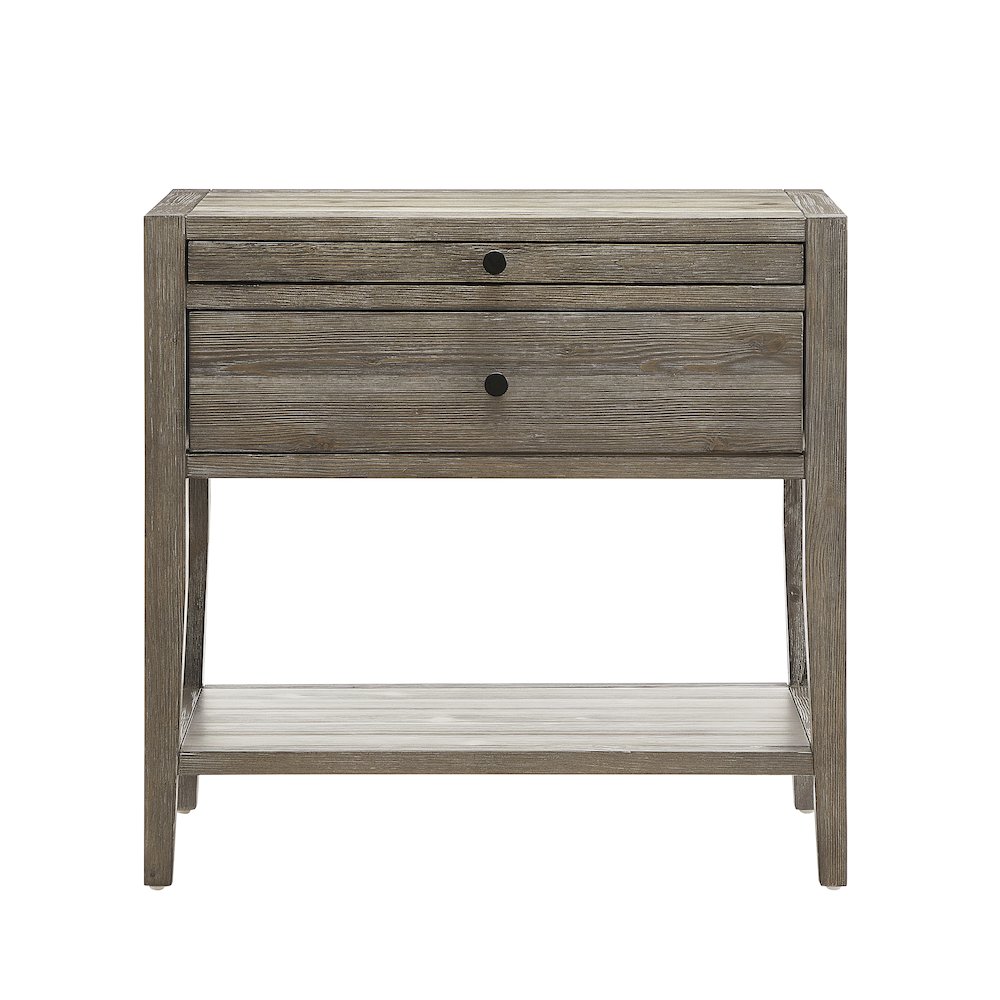 Shoreham 1-drawer Nightstand – Weathered Gray