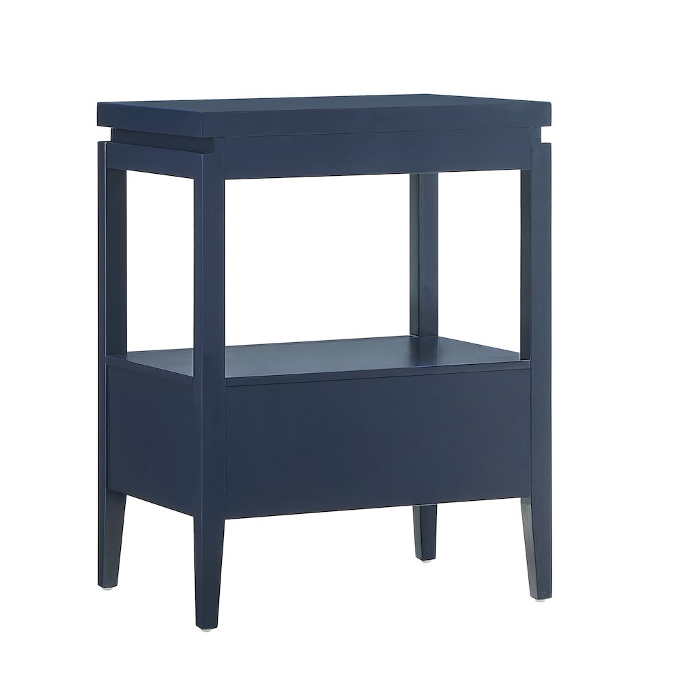 Opava Midnight Blue 1-drawer Nightstand