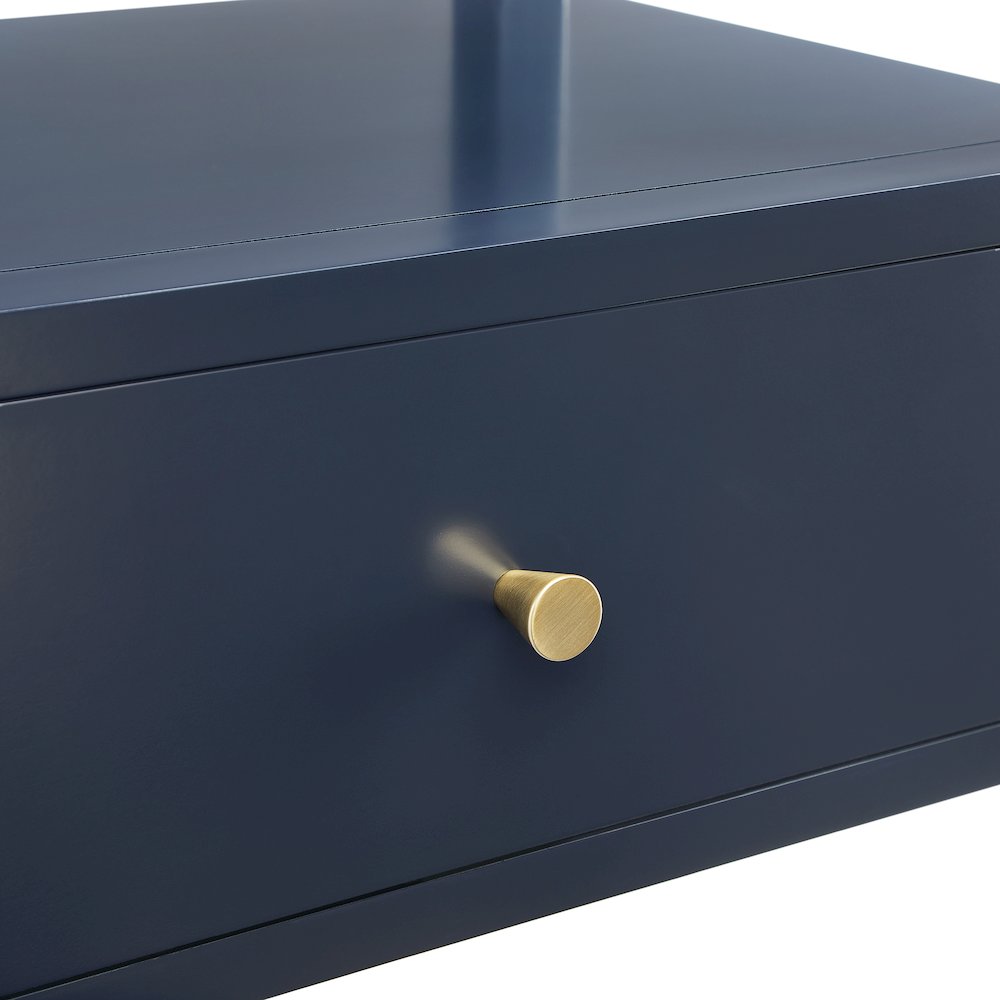 Opava Midnight Blue 1-drawer Nightstand
