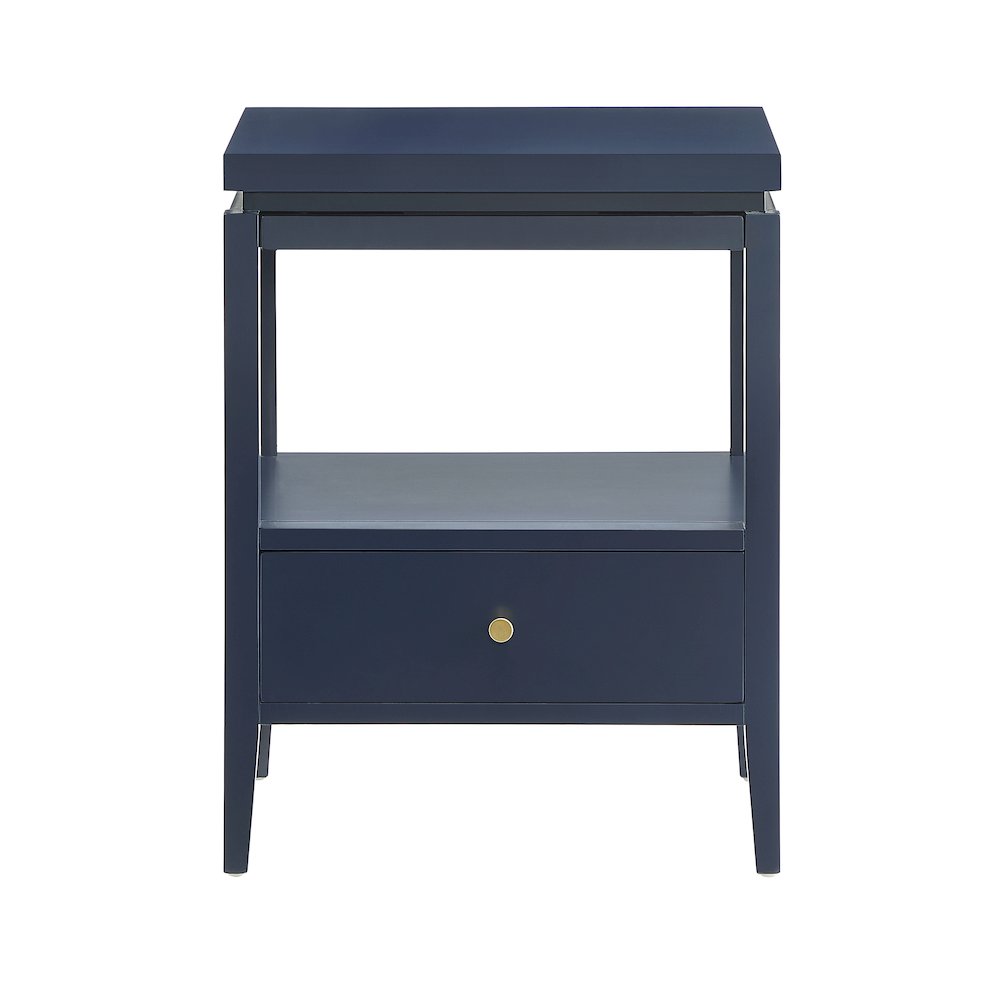 Opava Midnight Blue 1-drawer Nightstand