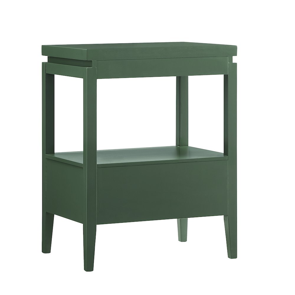 Opava Vintage Green 1-drawer Nightstand
