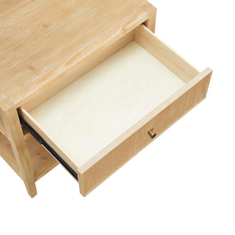 Flores Natural 1-drawer Nightstand