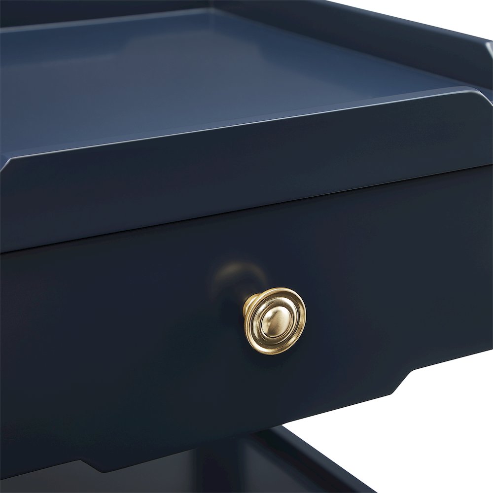 Finchley Midnight Blue 1-drawer Nightstand