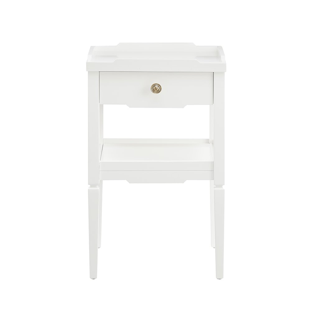 Finchley White 1-drawer Nightstand