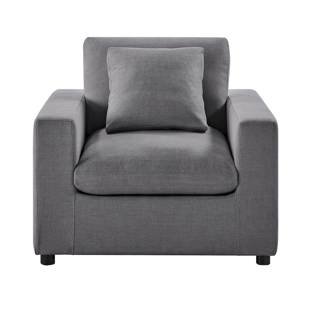 Casella Modern Armchair – Charcoal