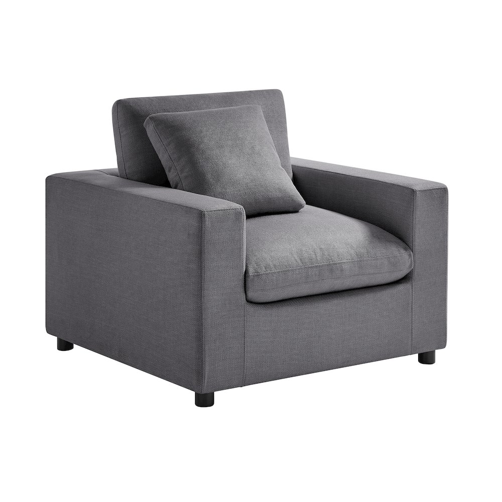 Casella Modern Armchair – Charcoal