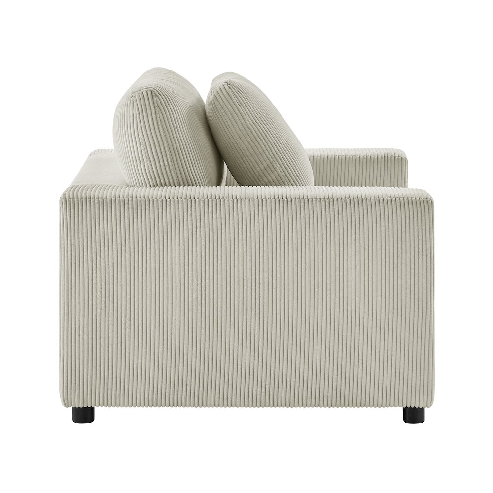 Casella Modern Armchair – Beige Corduroy