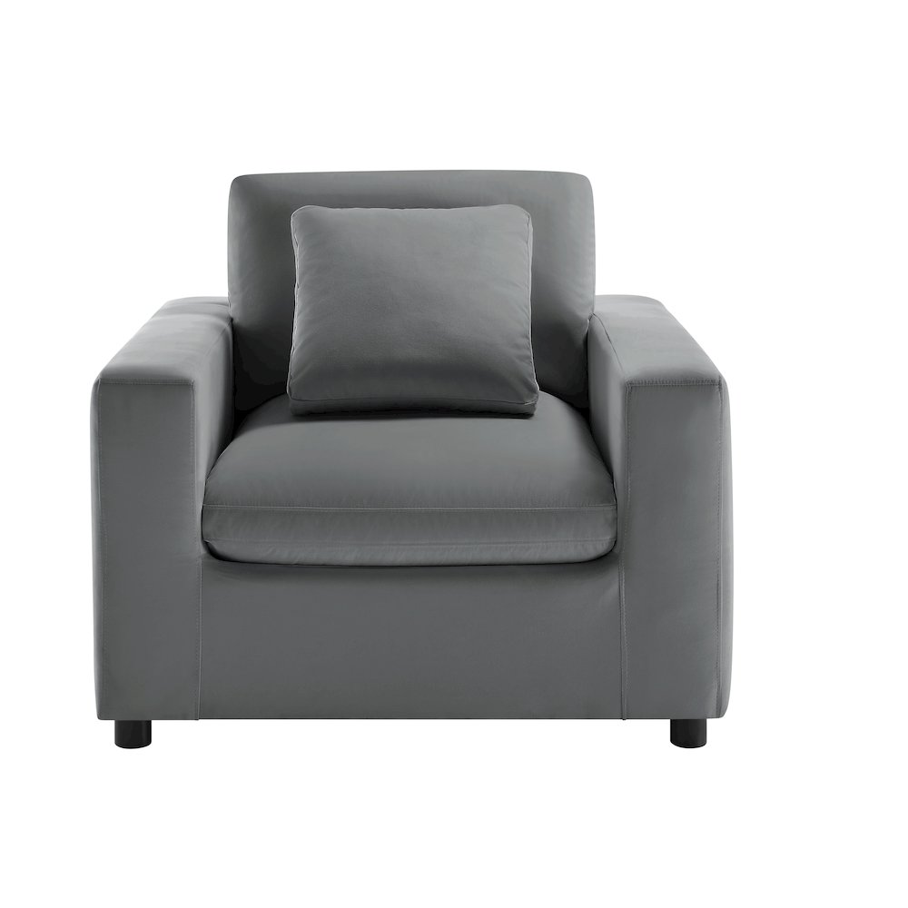 Casella Modern Armchair – Charcoal