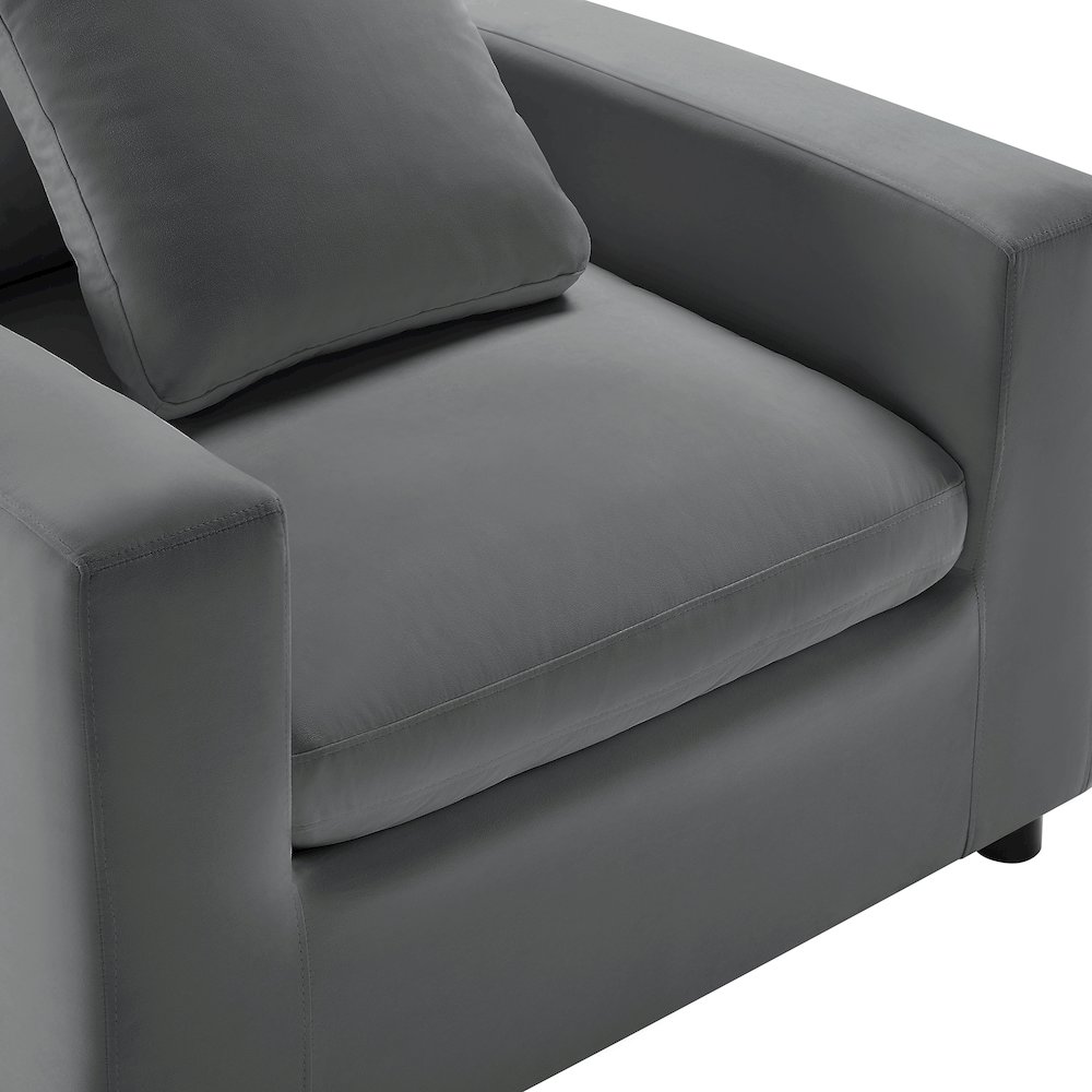 Casella Modern Armchair – Charcoal