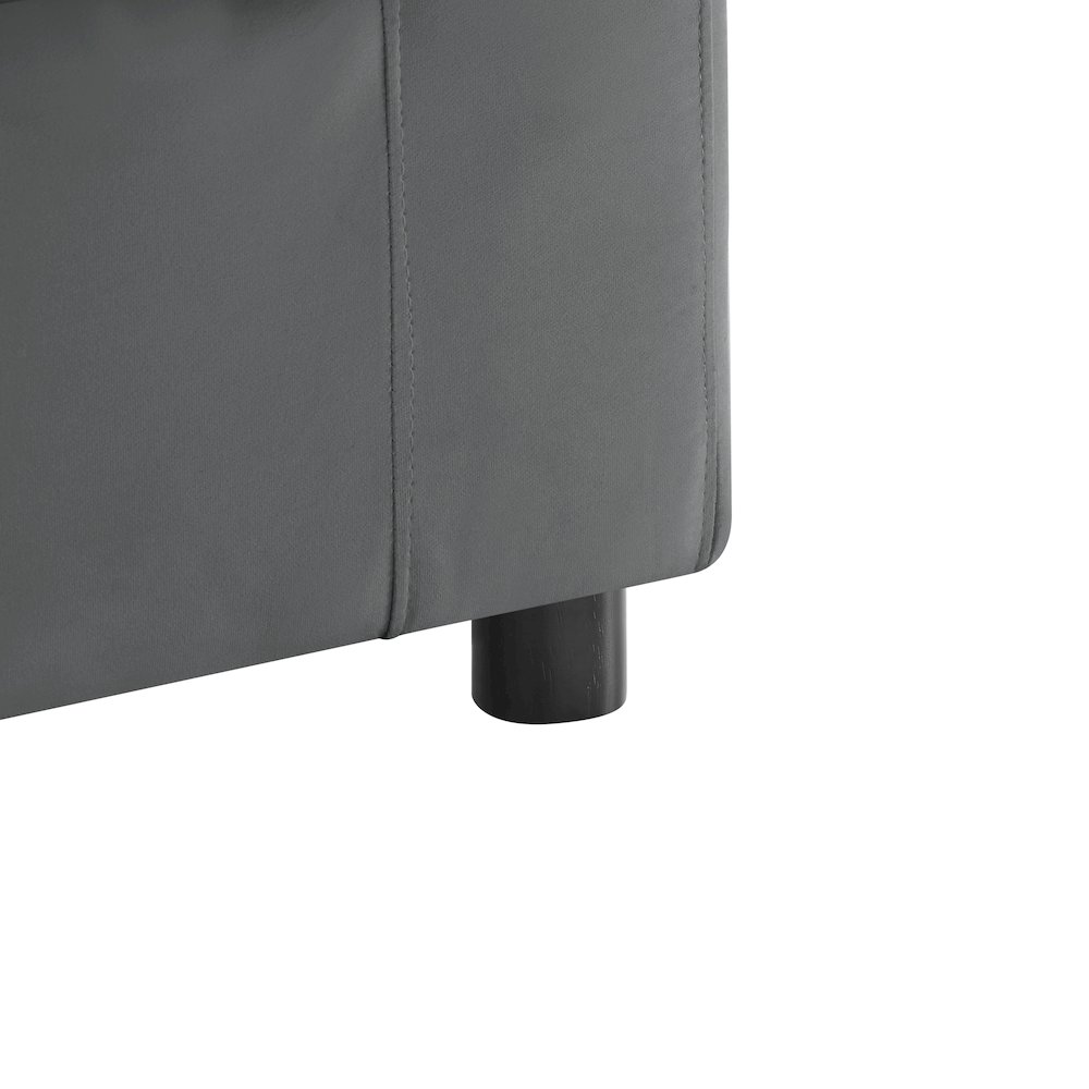 Casella Corner Wedge Chair – Charcoal