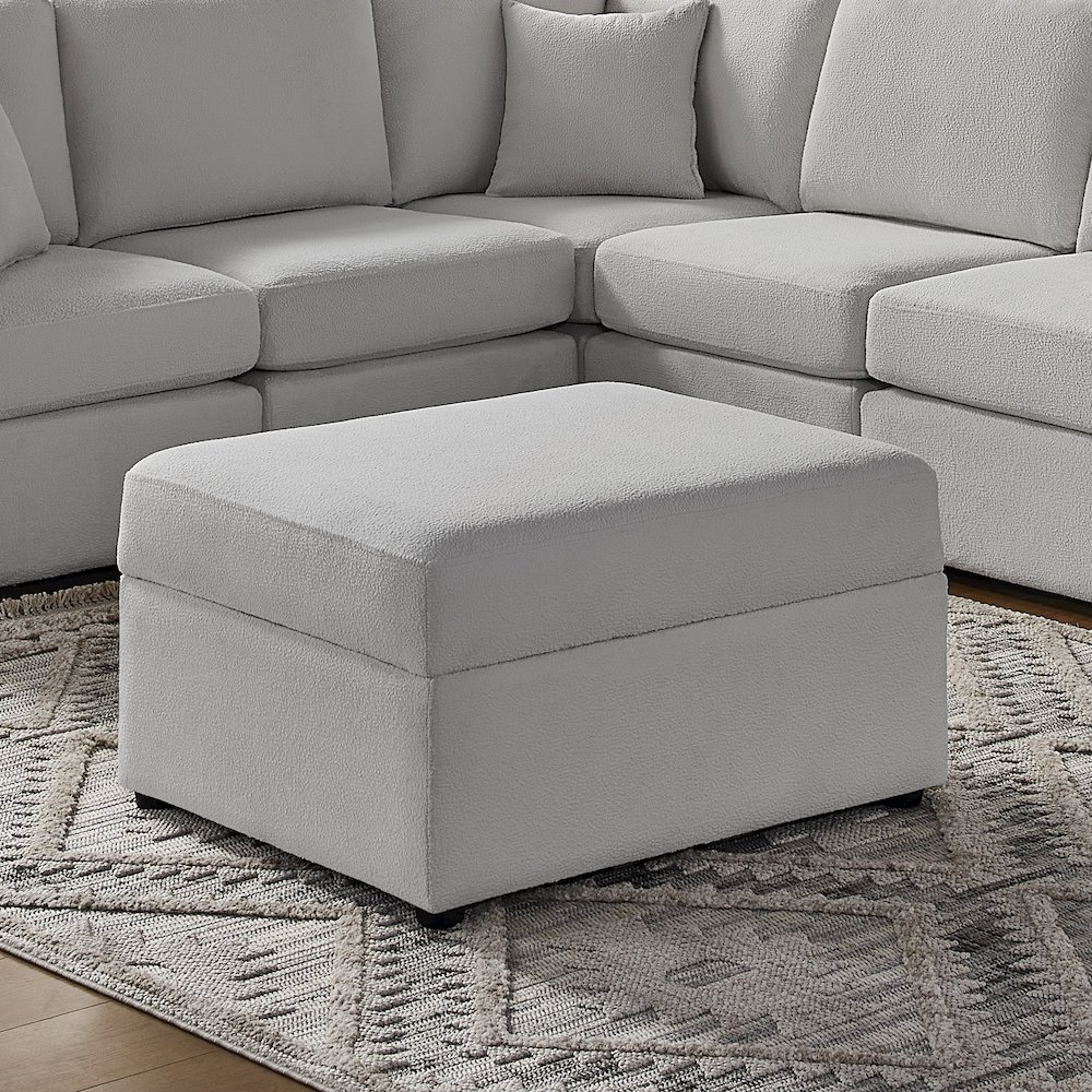 Chandler Storage Ottoman – Gray
