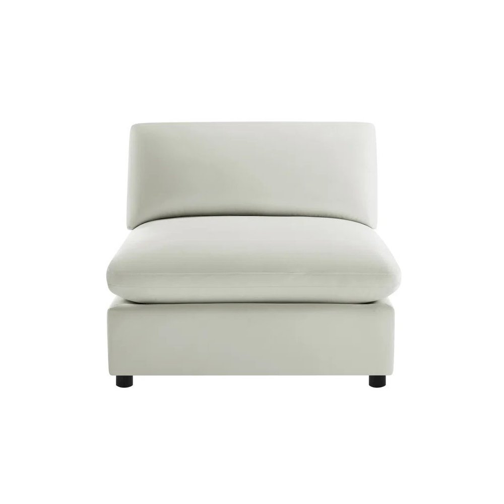 Casella Armless Slipper Chair – Beige