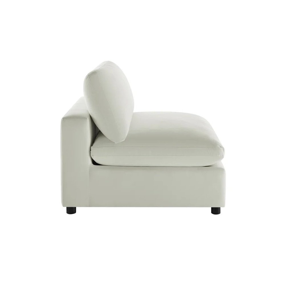 Casella Armless Slipper Chair – Beige