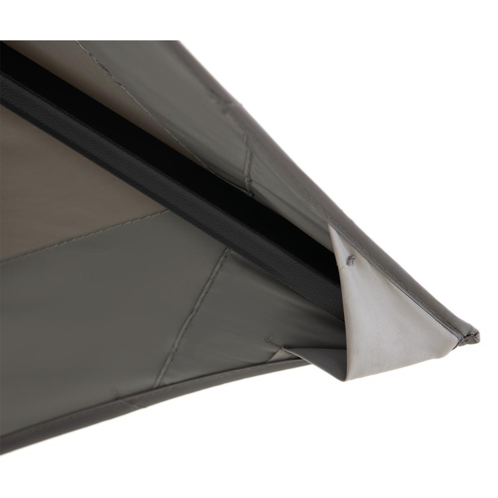 Sunjoy 11×13 ft. Gray Outdoor Patio Soft Top Woodgrain Steel Framed Gazebo