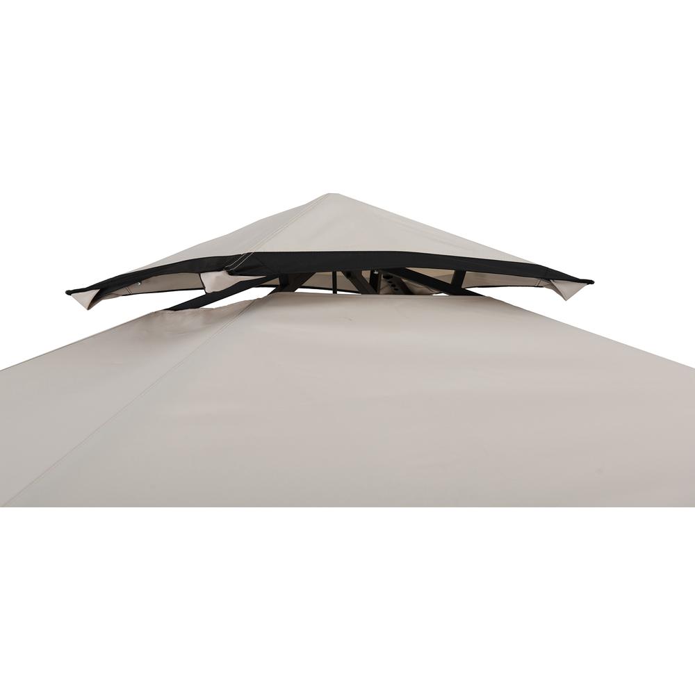 Sunjoy Mynah 5 x 8 ft Steel 2-Tier Grill Gazebo