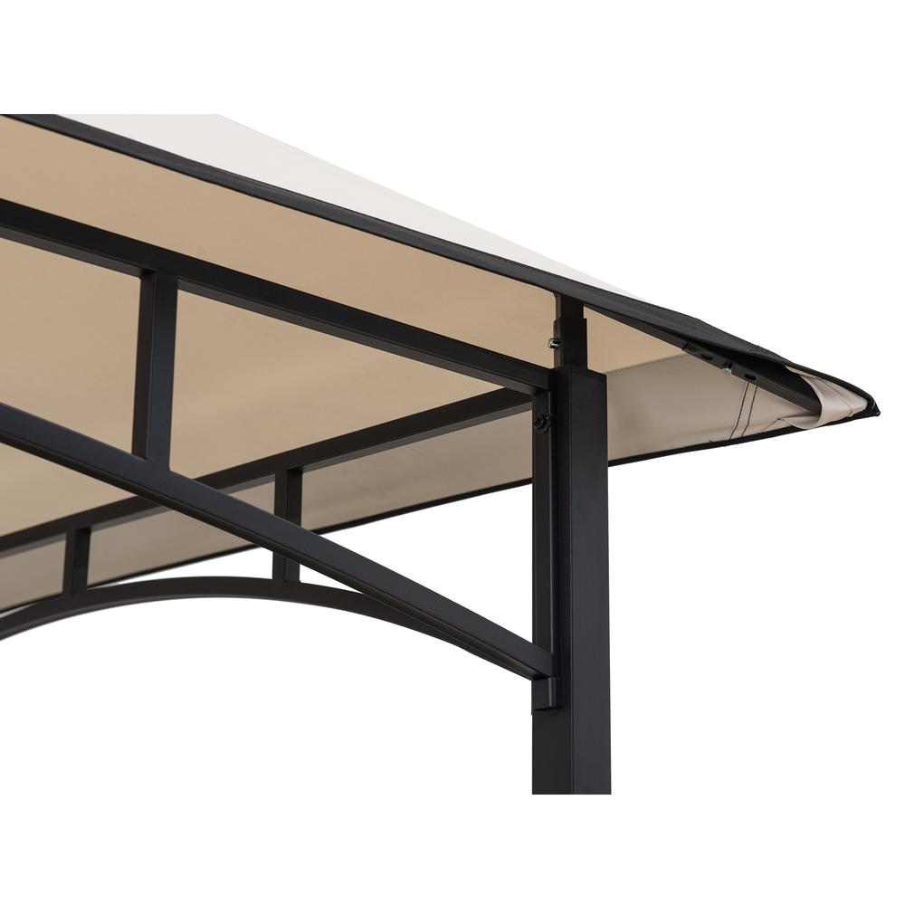 Sunjoy Mynah 5 x 8 ft Steel 2-Tier Grill Gazebo