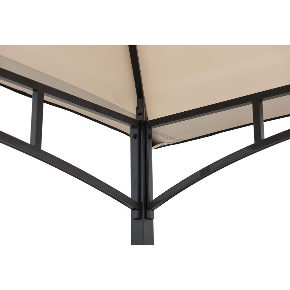 Sunjoy Mynah 5 x 8 ft Steel 2-Tier Grill Gazebo