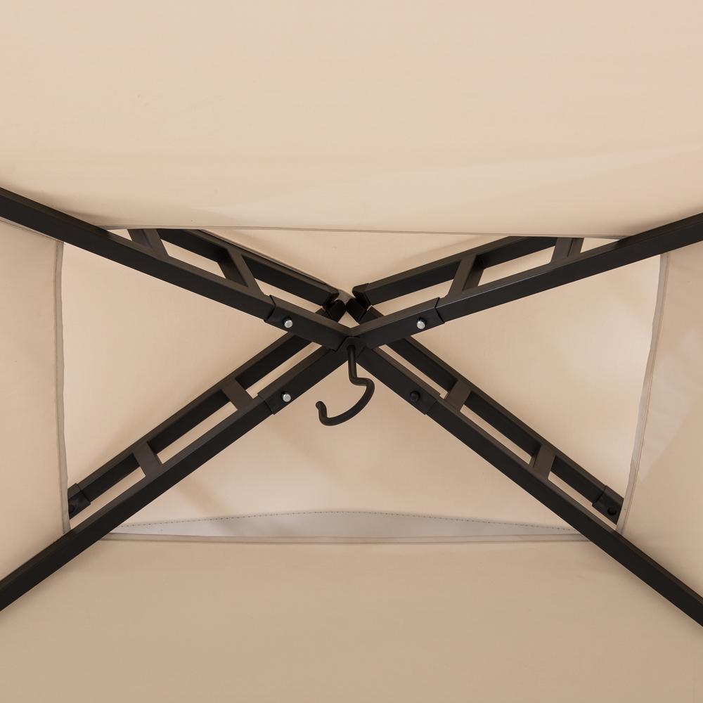 Sunjoy Mynah 5 x 8 ft Steel 2-Tier Grill Gazebo