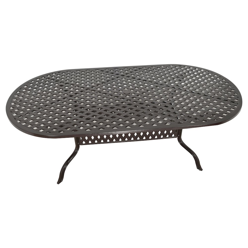 Savannah Outdoor Aluminum Oval Dining Table