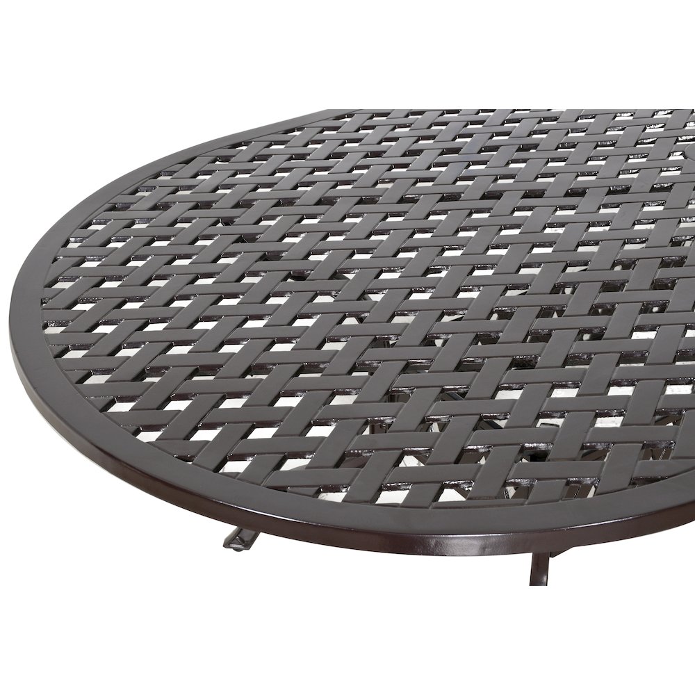 Savannah Outdoor Aluminum Oval Dining Table