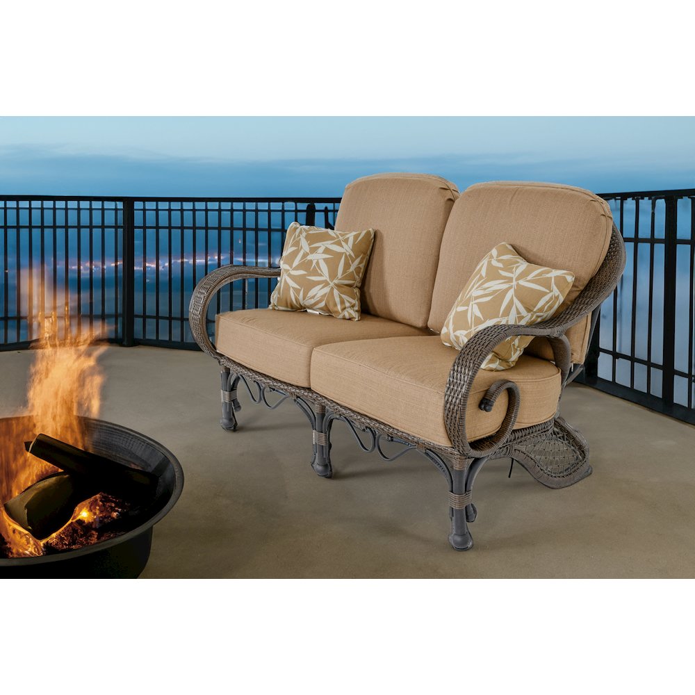 Grand Bonaire Weave Outdoor Loveseat