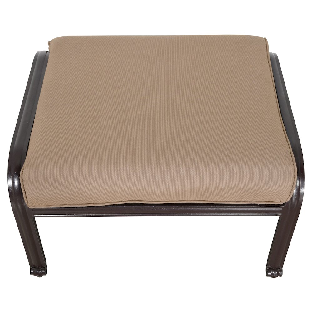 Savannah Outdoor Aluminum Ottoman