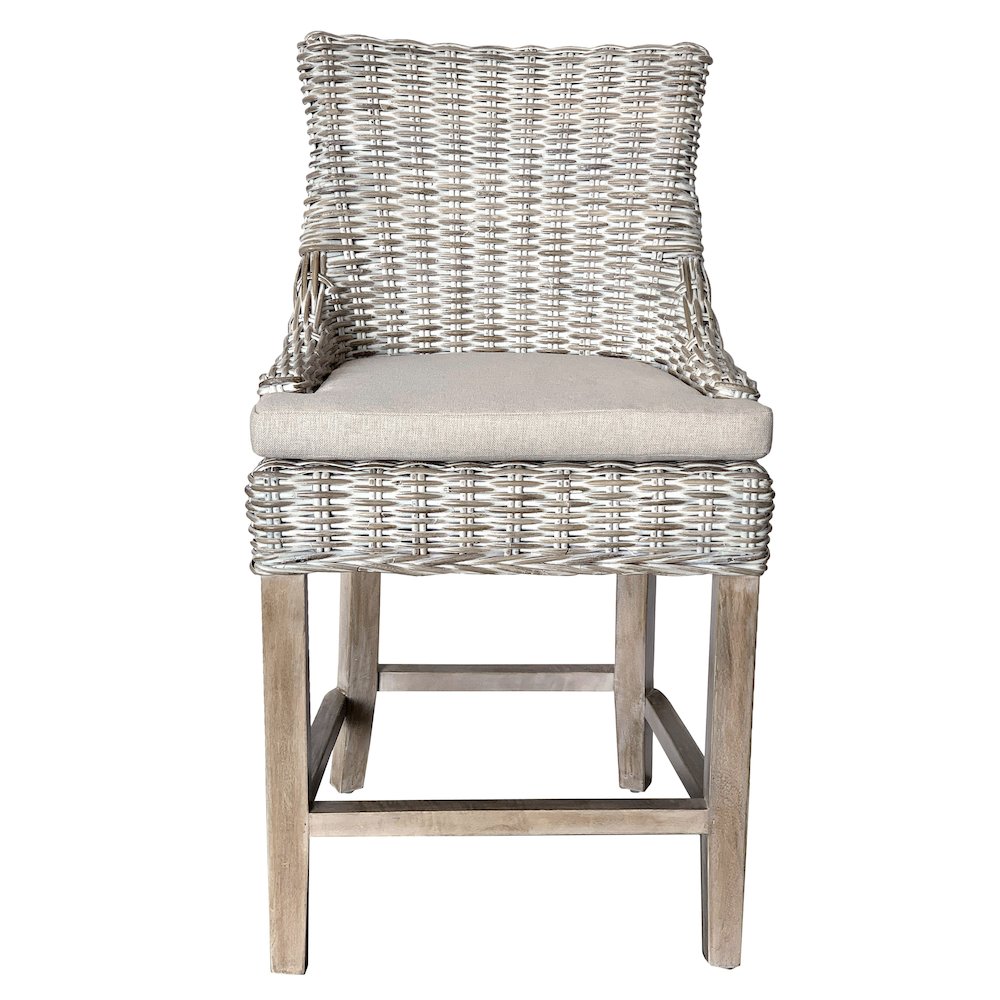 Alfresco Counter Stool Kuba Weave Savannah Wash