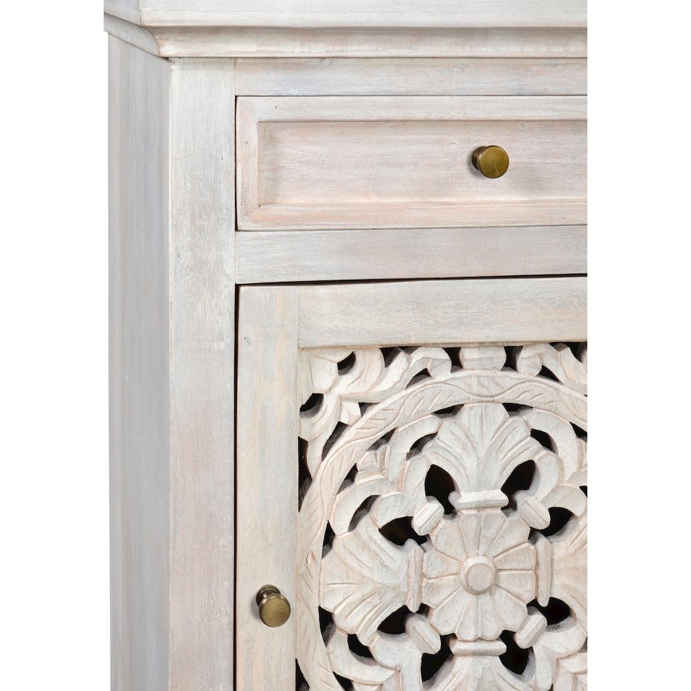 Carved Lace Harlow Side Cabinet