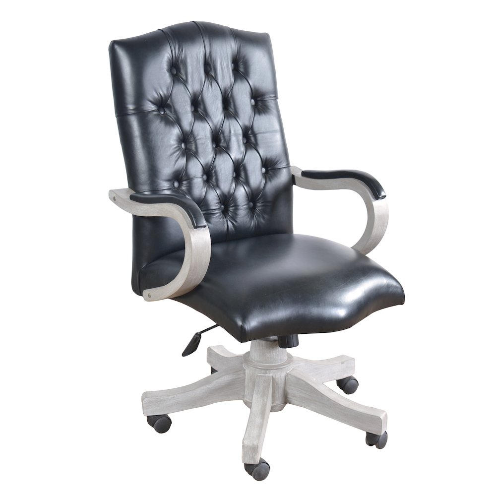 Mystique Gray Office Leather Chair