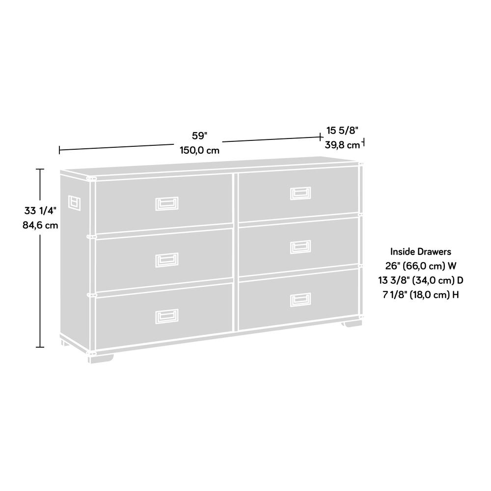 Vista Key 6 Drawer Dresser